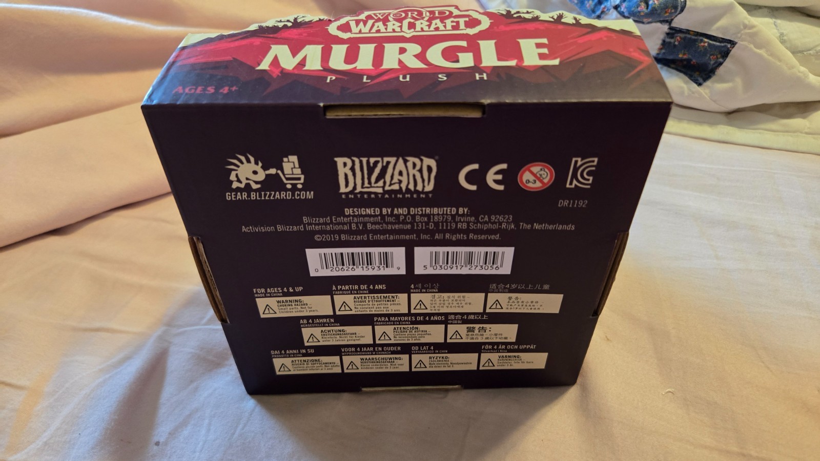 Blizzard 2019 Murgle Purple Red Plush World of Warcraft WoW W/box
