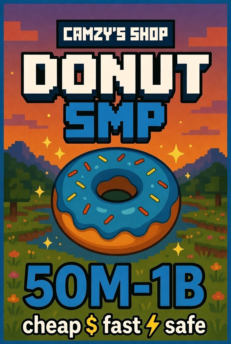 💸Donut SMP Money 100M – 1B | Camzy’s Shop ⭐ Cheap Fast Safe Minecraft Currency