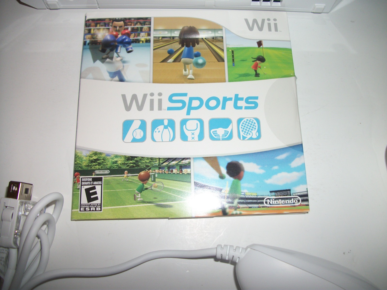 Nintendo Wii Sports Home Console Complete in Box Great Condition! USED ONE TIME