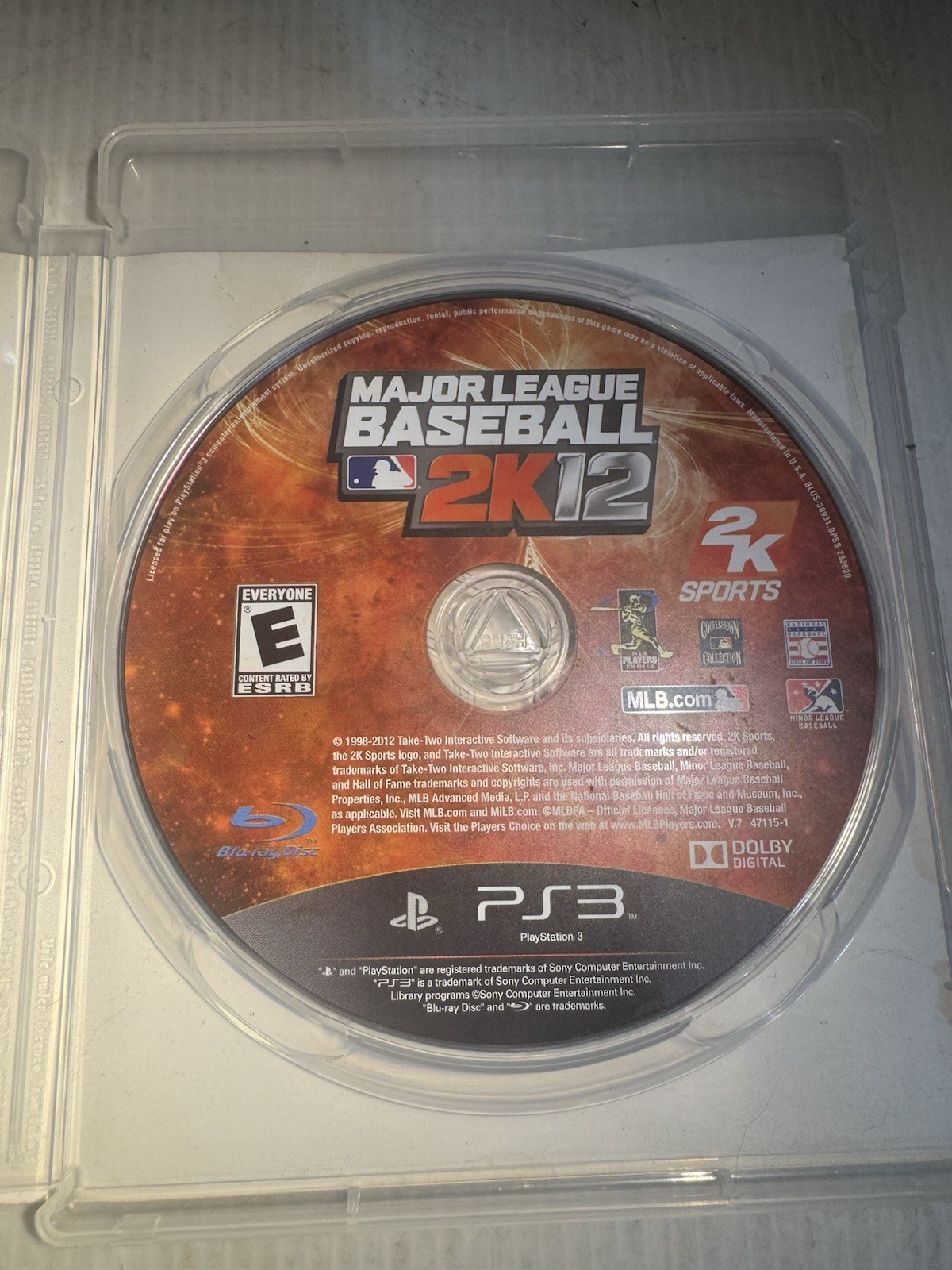 Major League Baseball 2K12 (Sony PlayStation 3, 2012)