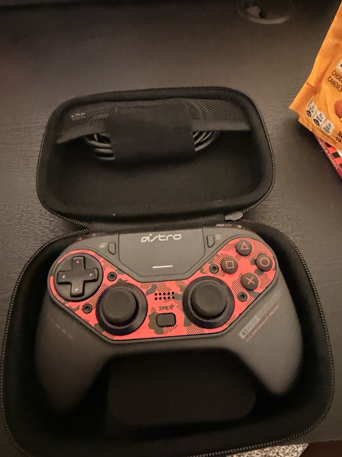 Astro C40 Wired Controller Red/Black for PS4 PC Customizable Buttons Case