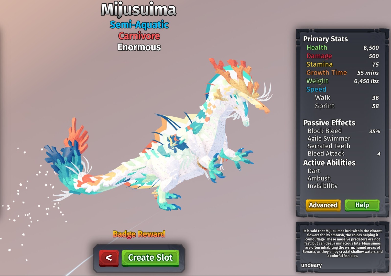 Mijusuima Species | Creatures of Sonaria | Roblox