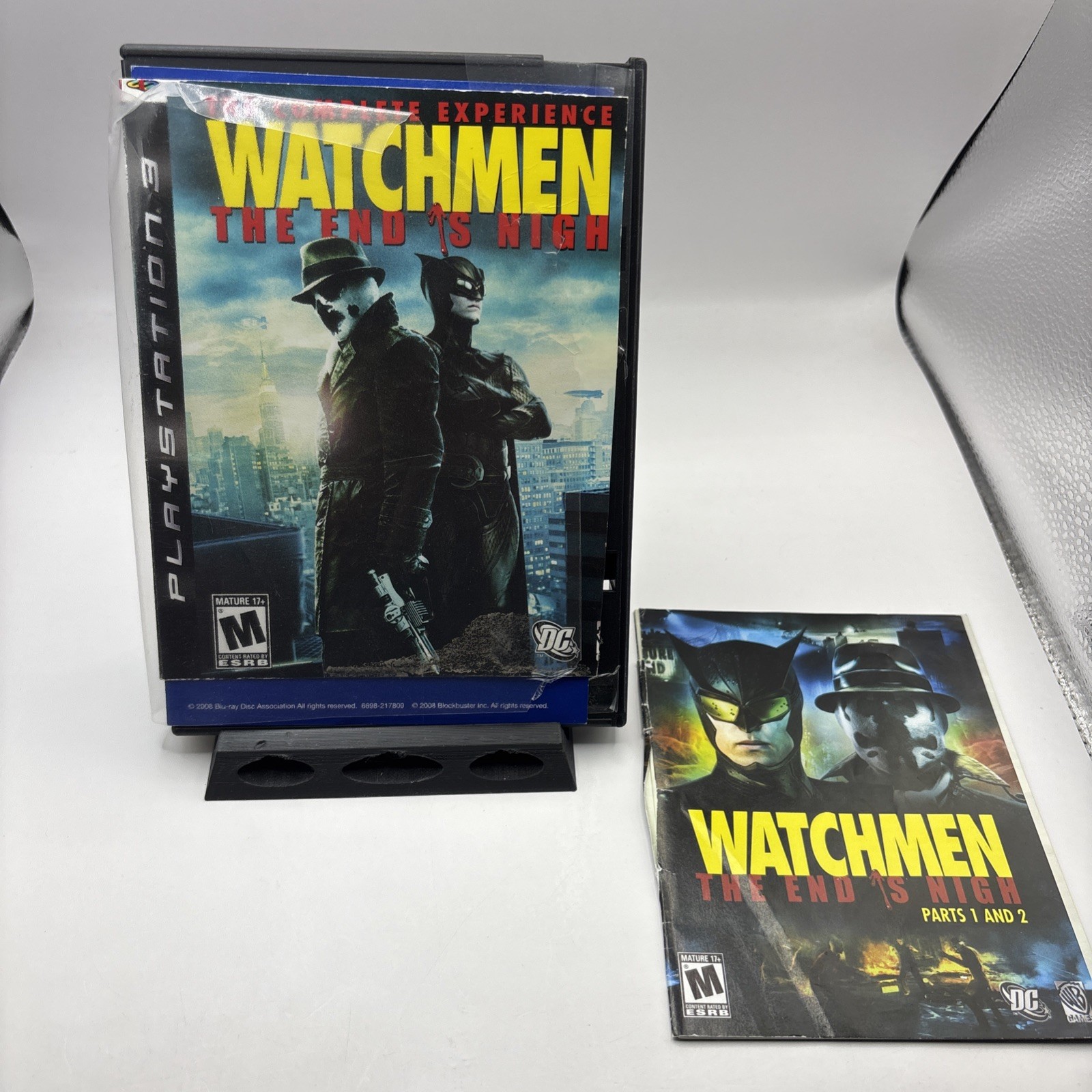Warner Bros Watchmen The End Is Nigh Parts 1 & 2 Sony PS3 Game Disc w/ Case