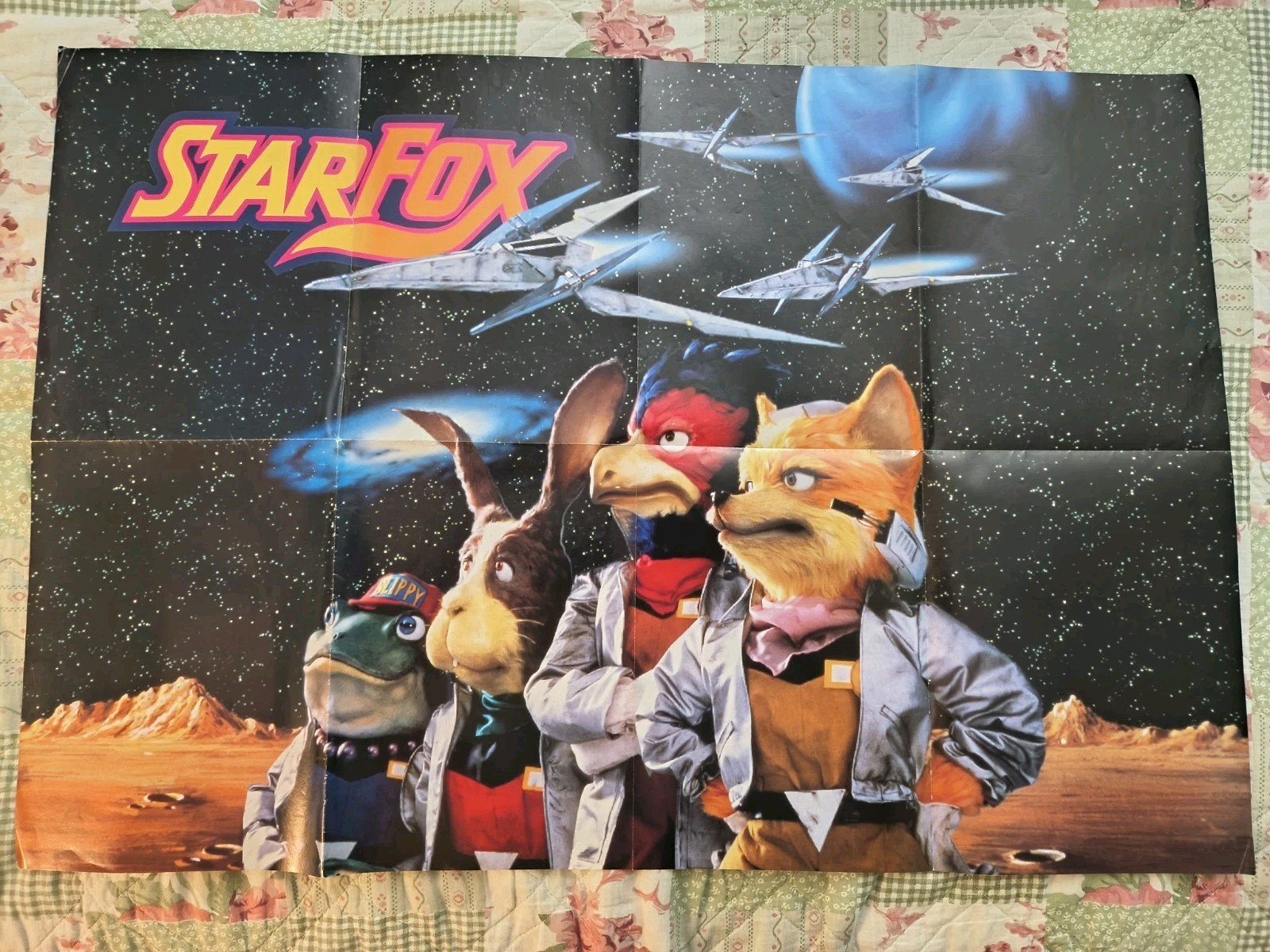 1990s Promotional Star Fox Single Sided Poster 30 X 20.5 **Look”*