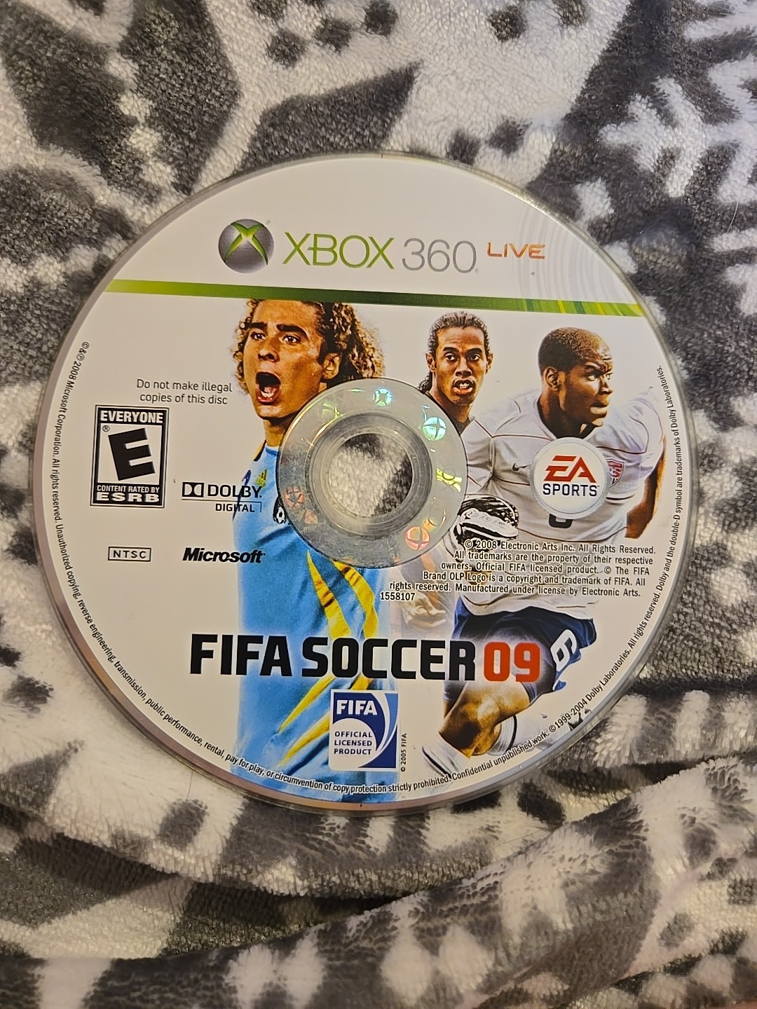 FIFA Soccer 09 (Microsoft Xbox 360) DISC ONLY, NO USPS TRACKING
