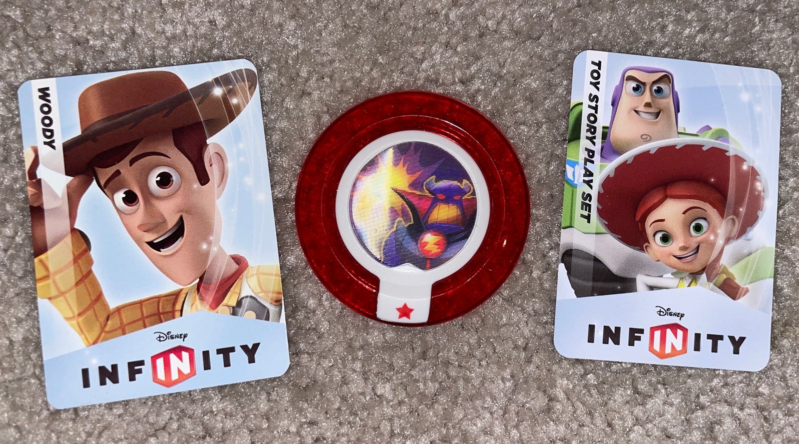 Disney Infinity Toy Story Figures Woody Jessie Buzz Lightyear Spacehip Crystal