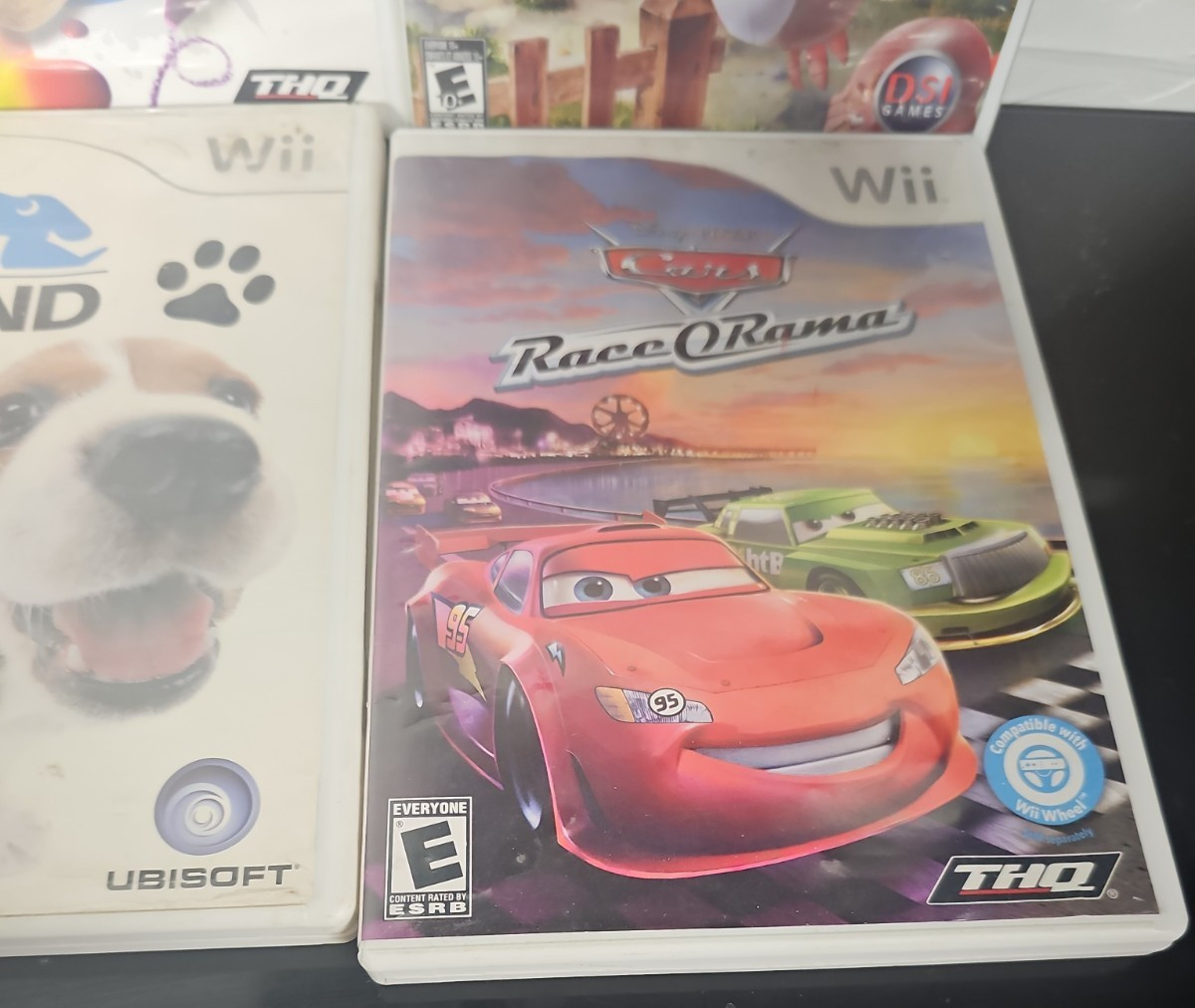 Wii Console Bundle U Draw Studio Nunchuck 7 Games Cars Pirates Gamecube Compatib