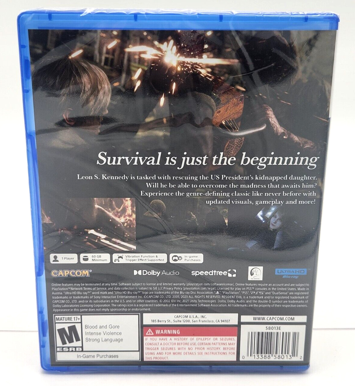 Resident Evil 4 – Sony PlayStation 5 PS5 – Brand New Factory Sealed US Ver.