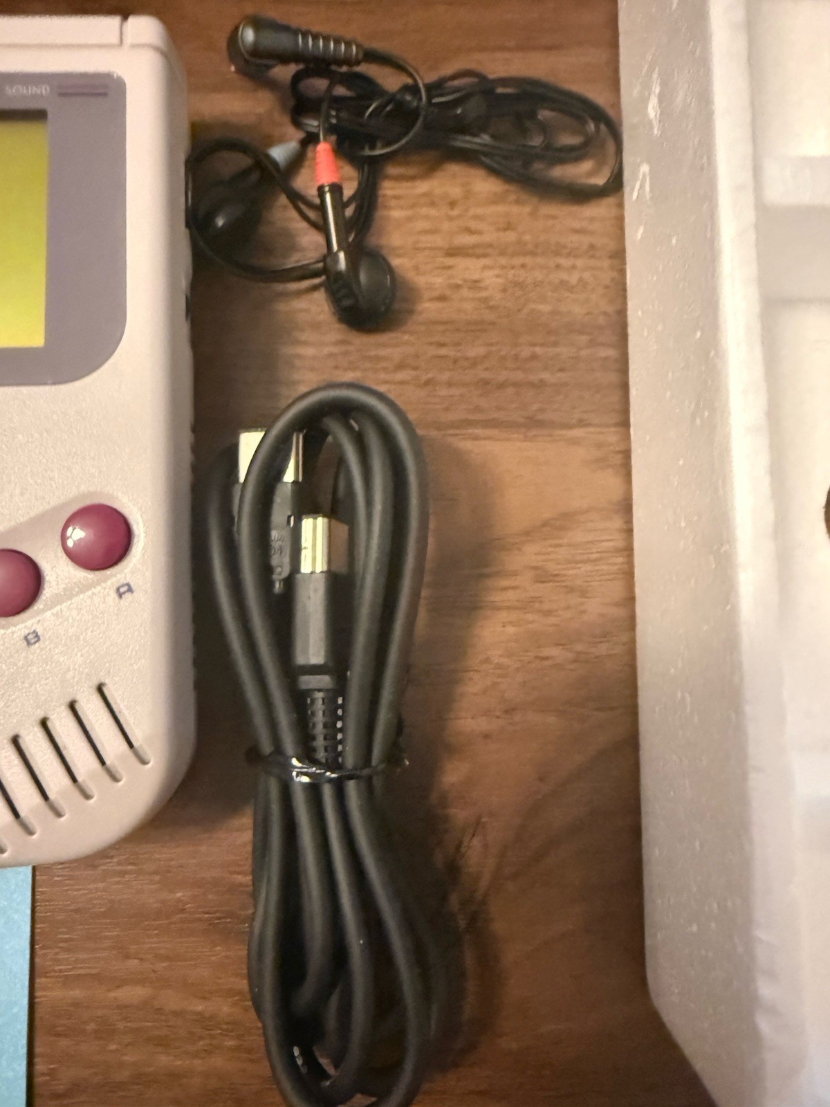 Nintendo GameBoy DMG Longbox Tested CIB Long Box Launch Edition Headphones Foam