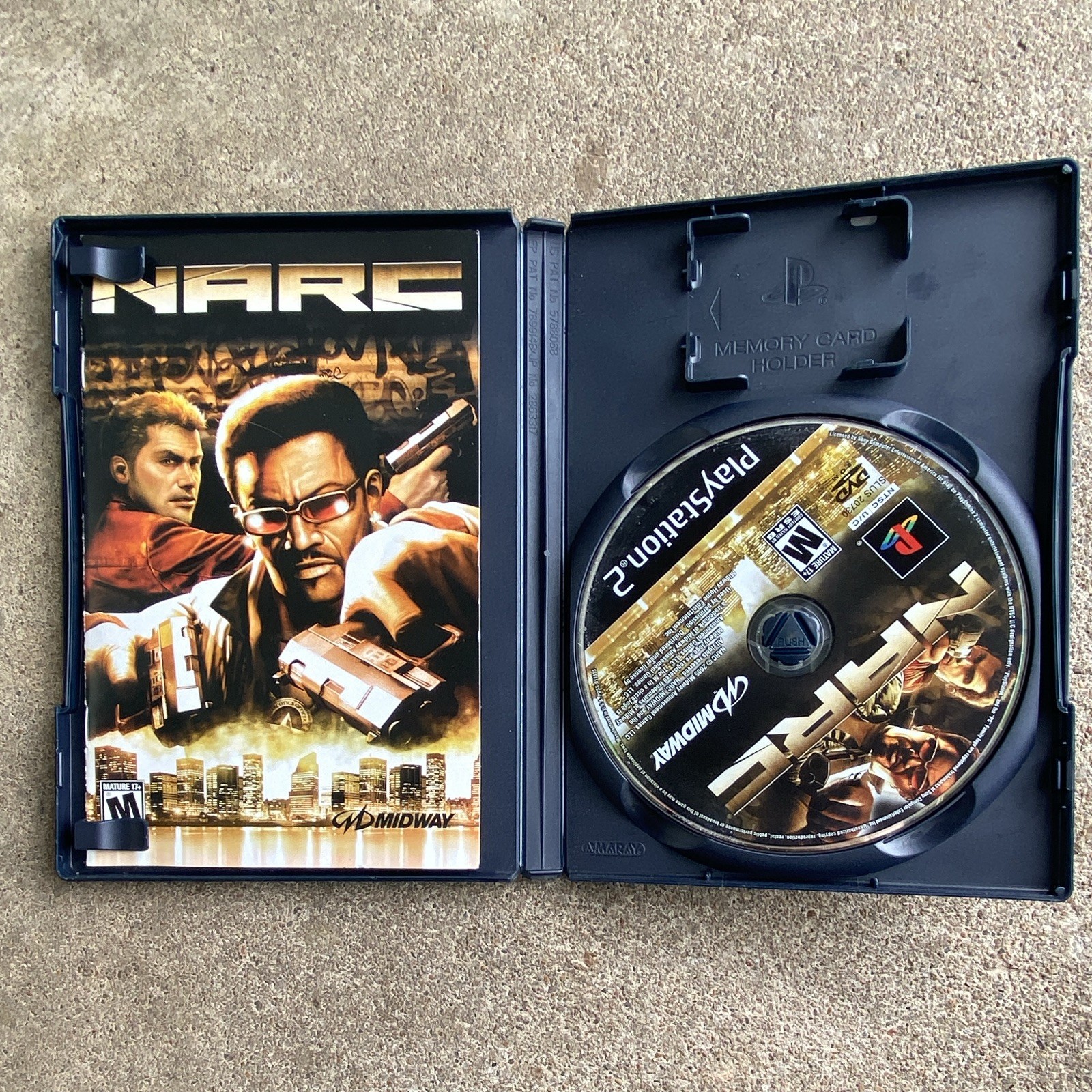 NARC PS2 (NTSC-U/C) M Mature Action & Adventure 2005 Manual Included