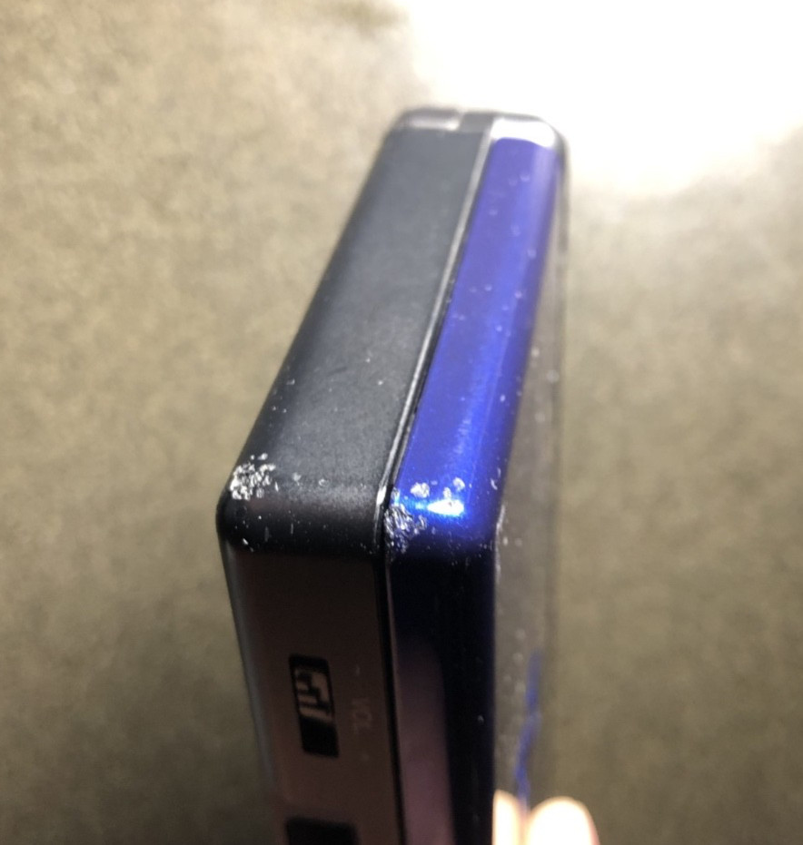 Nintendo DS Lite Blue w/ 1 game – No Charger/Stylus/GBA port Cover – Loose hinge