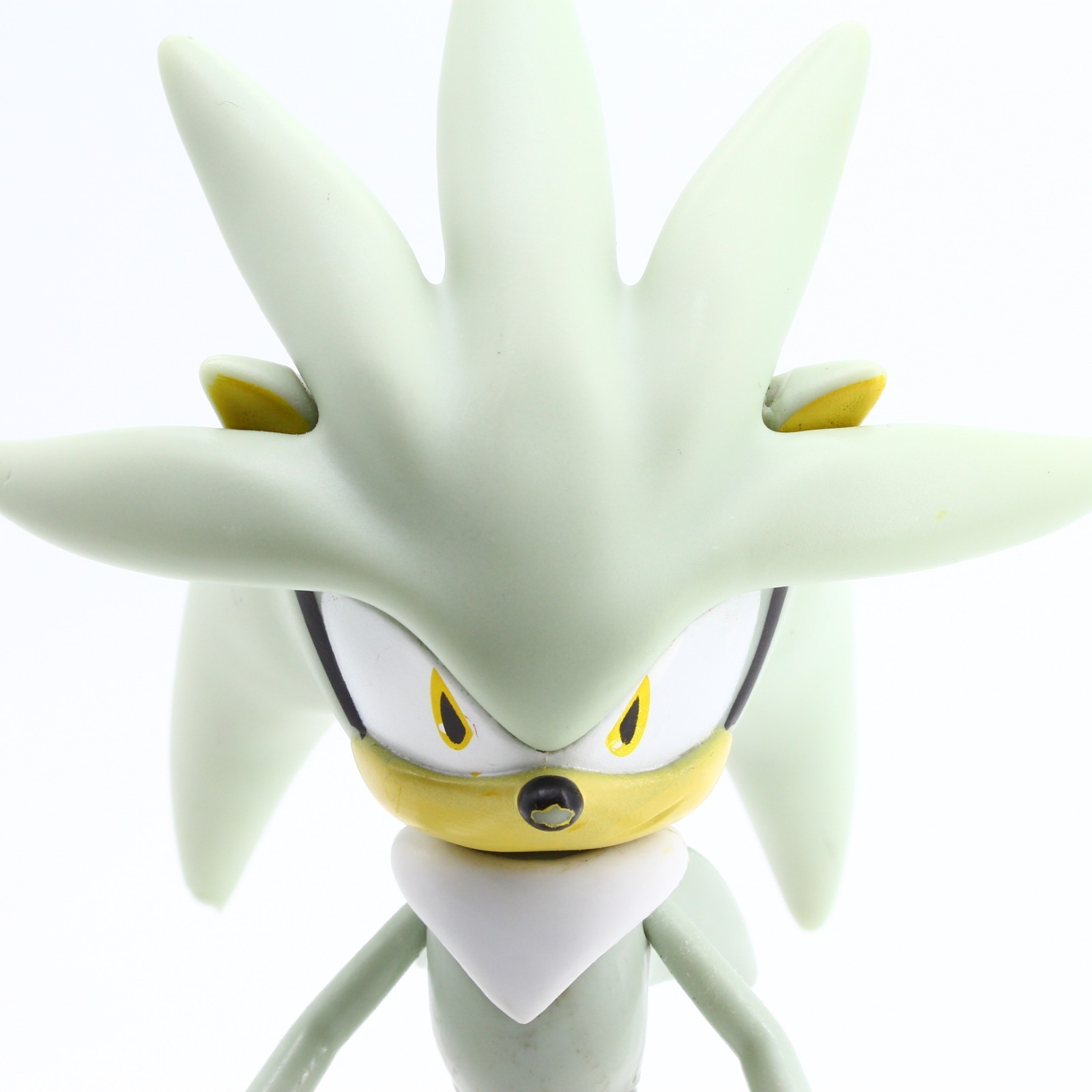 Jazwares Sonic the Hedgehog Silver 7” Super Poser Variant Figure – 2-Piece Head