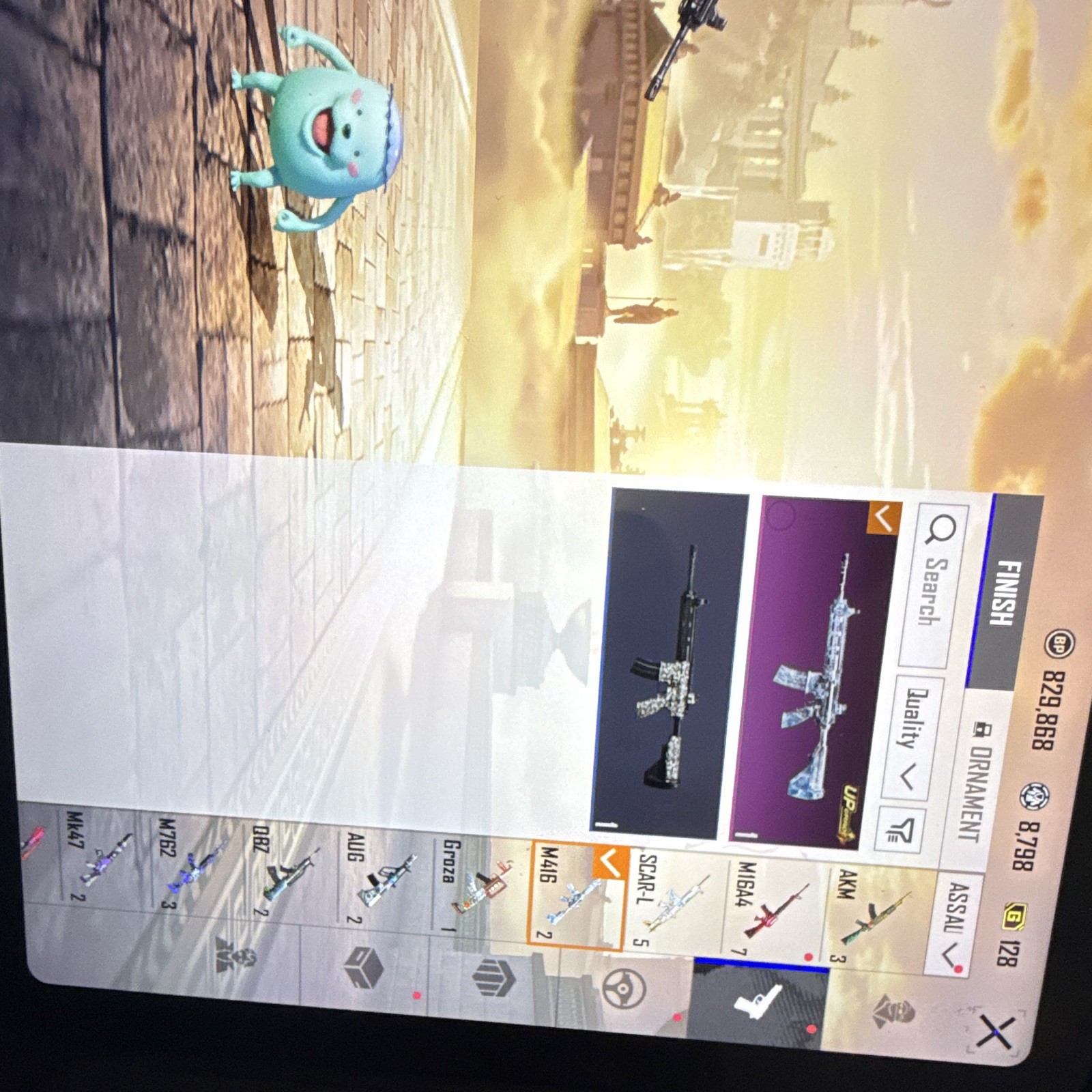 PUBG In-Game Inventory Screenshots – Character Outfits & Weapon Skins