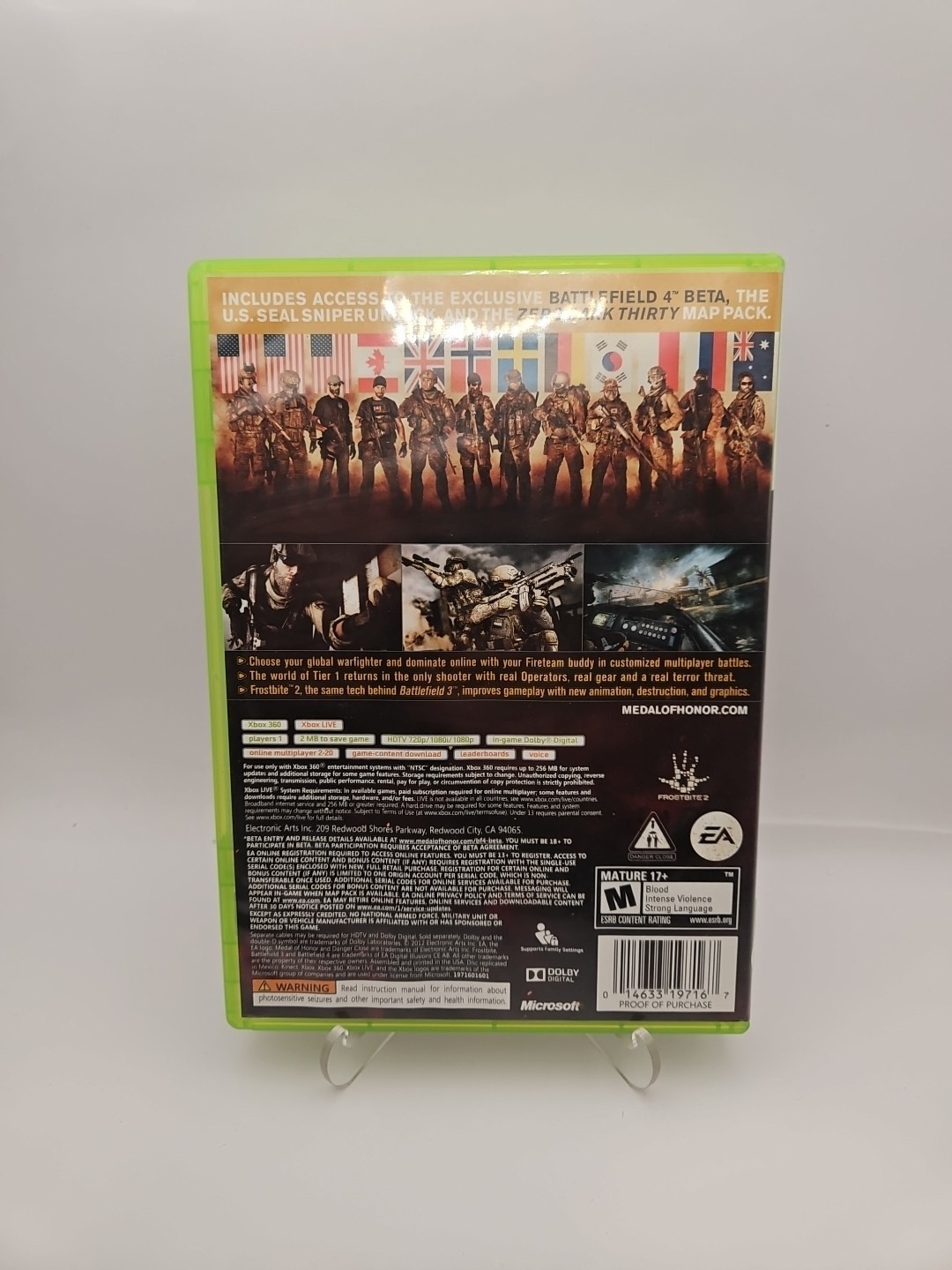 Medal of Honor: Warfighter — Limited Edition (Microsoft Xbox 360, 2012)