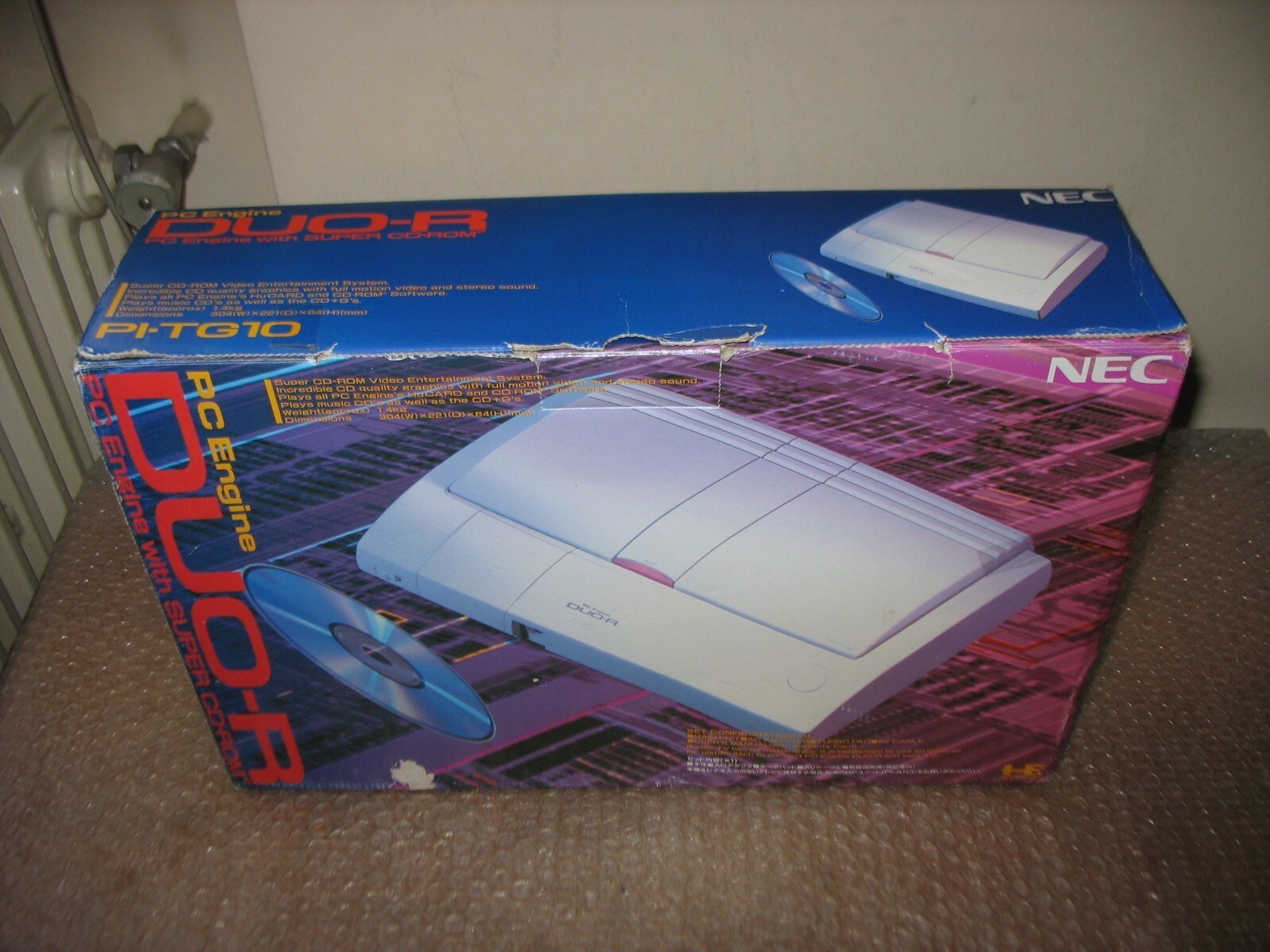 BOXED NEC PC ENGINE DUO R SUPER CD ROM CONSOLE JAP IMPORT!