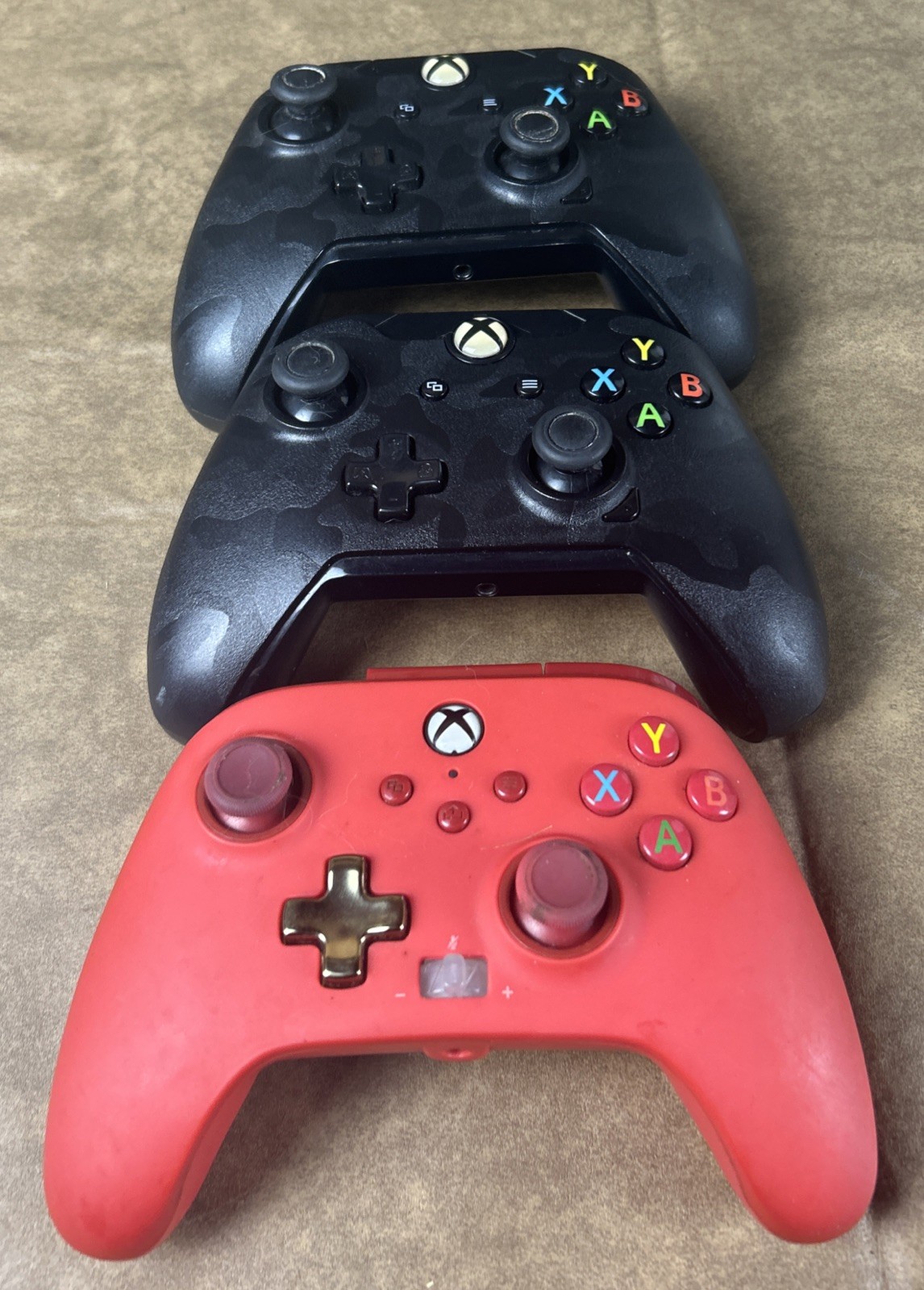 2 PDP WIRED CONTROLLER XBOX ONE 048-065+ 1 1518810-01 ENHANCED (UNTESTED)