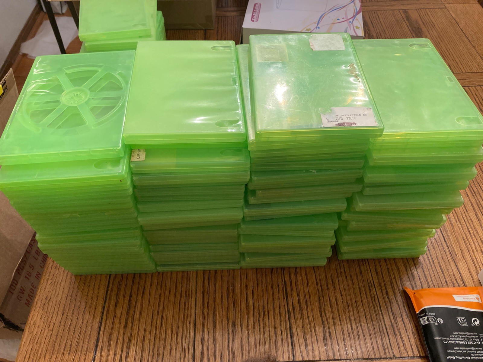 Used Empty Xbox 360 Translucent Green Game Case