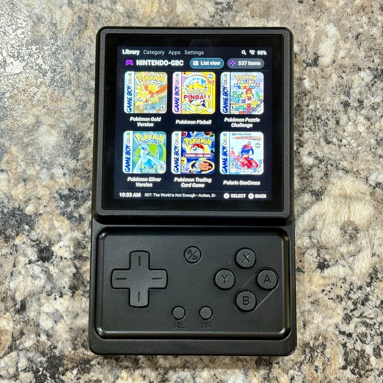 Anbernic RG Rotate, Retro Gaming Handheld, 128GB Card, Loaded Ready To Play