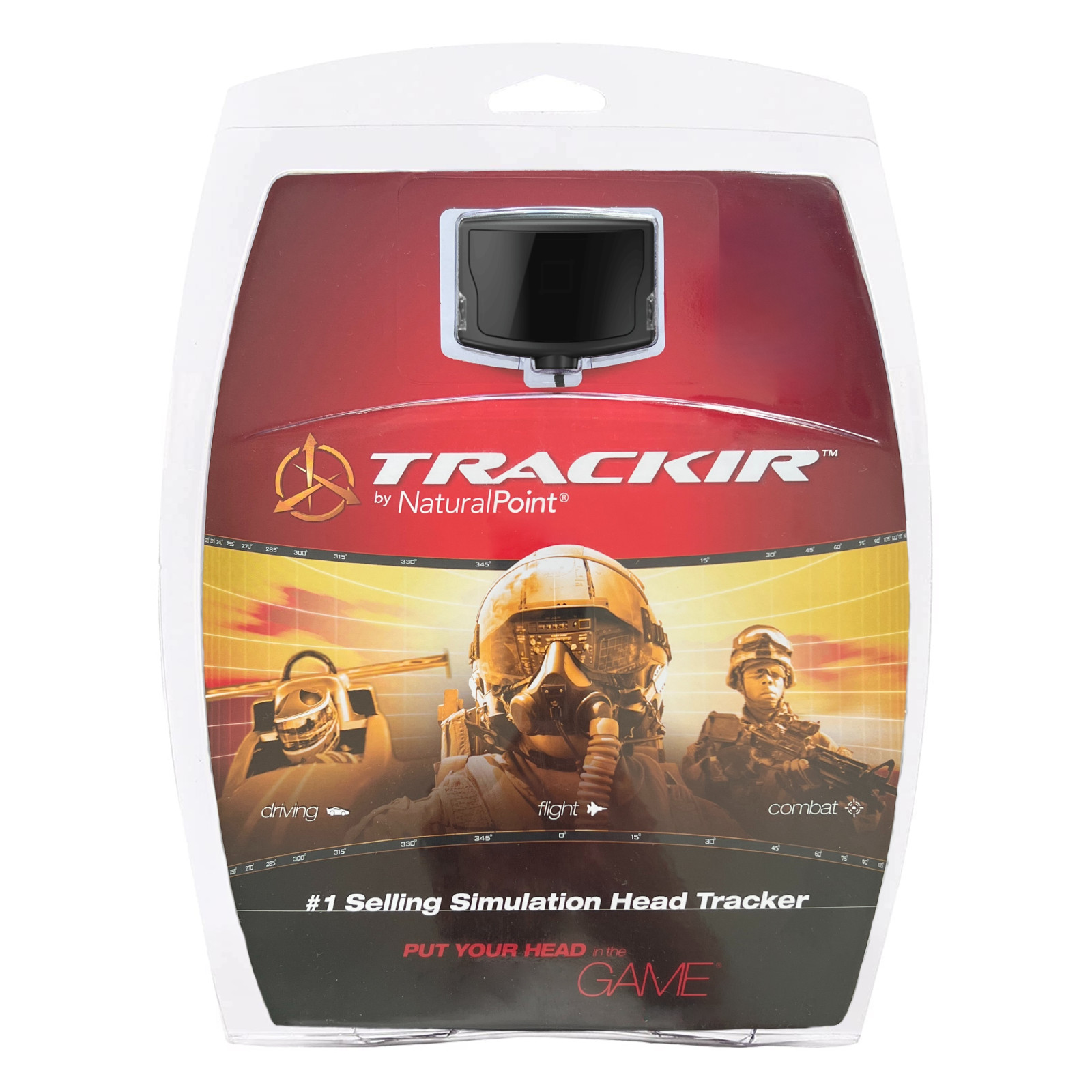 Natural Point TrackIr 5 Optical Head Tracking System with Track Clip – New