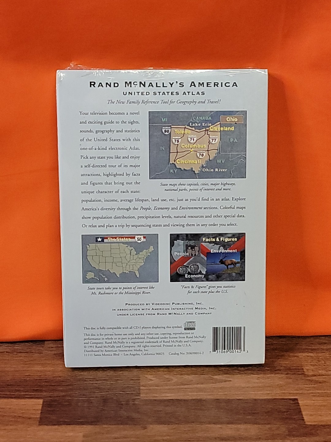 Rand McNally’s America United States Atlas (Philips CD-i, 1991) Brand New Sealed