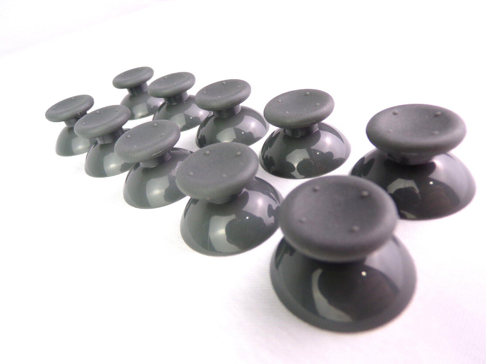 Lot of 10 – Gray Microsoft XBOX 360 Controller Replacement Analog Thumb Sticks