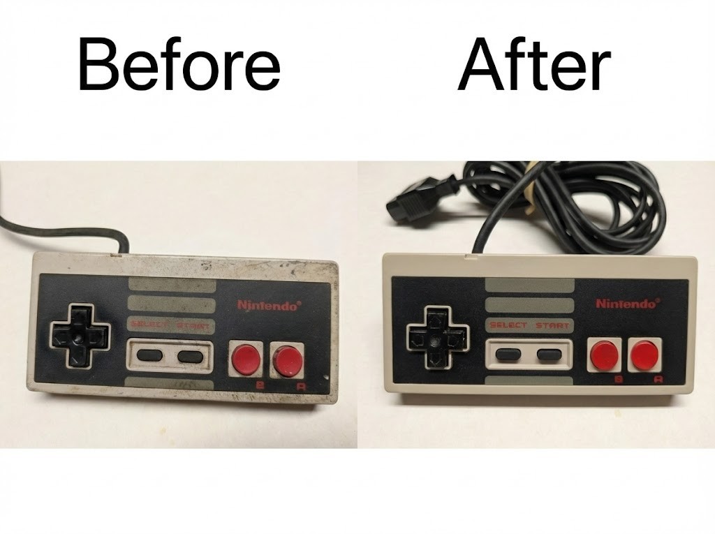 Nintendo NES Console. New Caps, Regulator, & OEM 72 Pin **Guaranteed** Blue LED