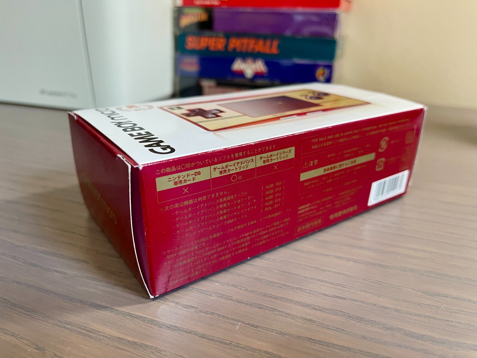 Nintendo Game Boy Micro Mario 20th Anniversary Famicom Edition Complete CIB JP