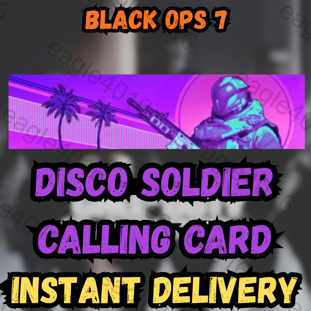 Black Ops 7 Disco Soldier Calling Card