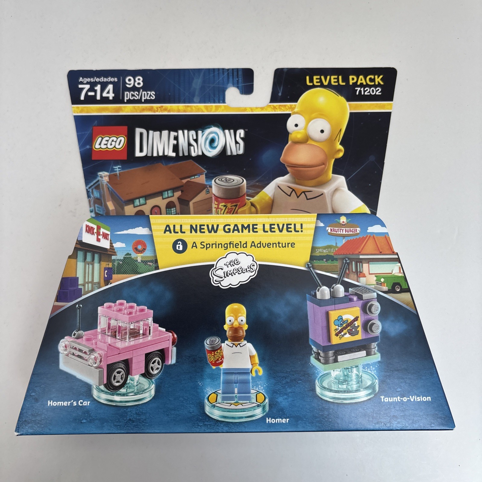 LEGO Dimensions The Simpsons Homer 71202, Bart 71211, Krusty 71227 NEW Sealed