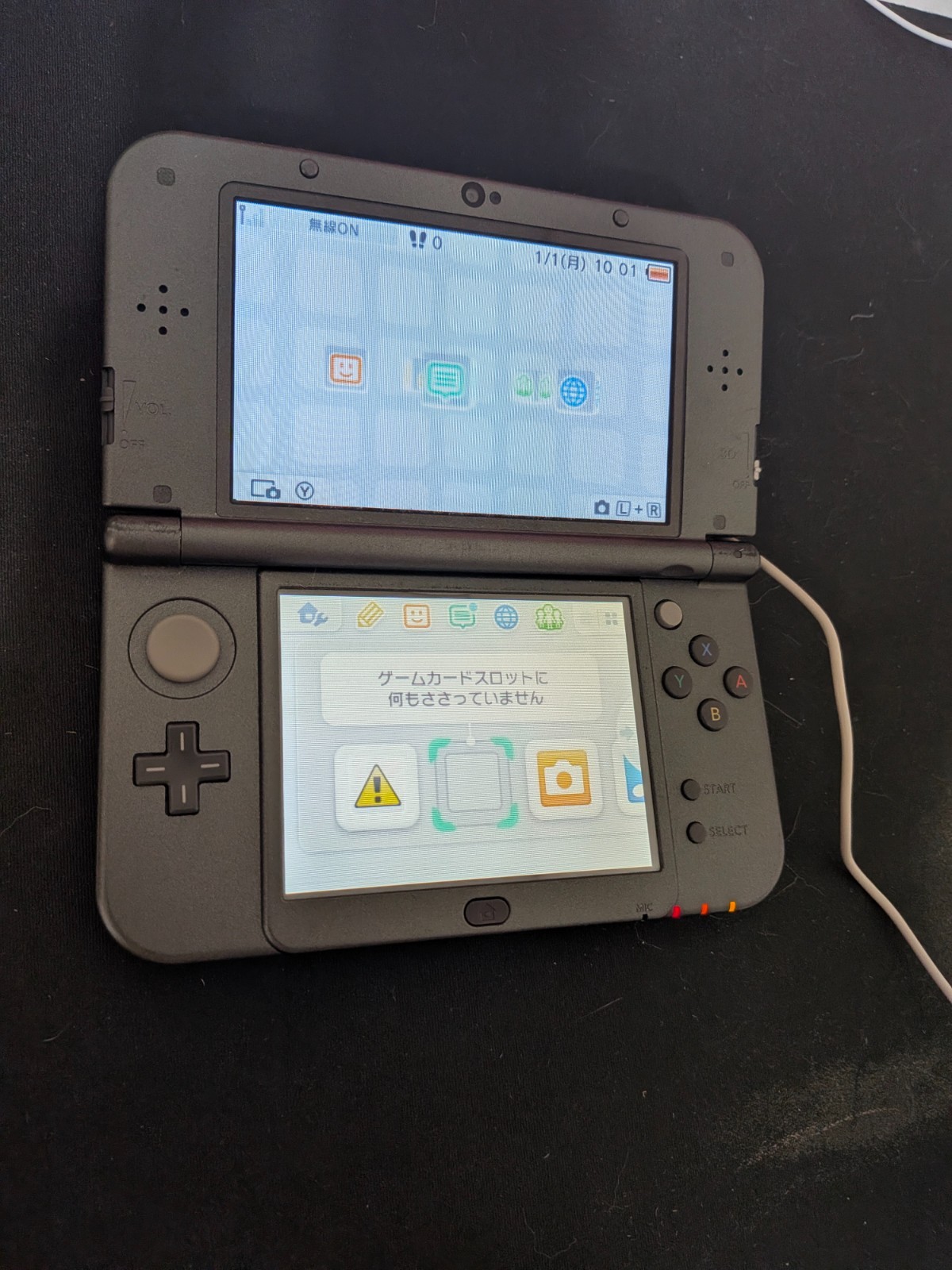 Nintendo New 3DS LL XL Metallic Black Console top IPS Japan Region Locked 0300