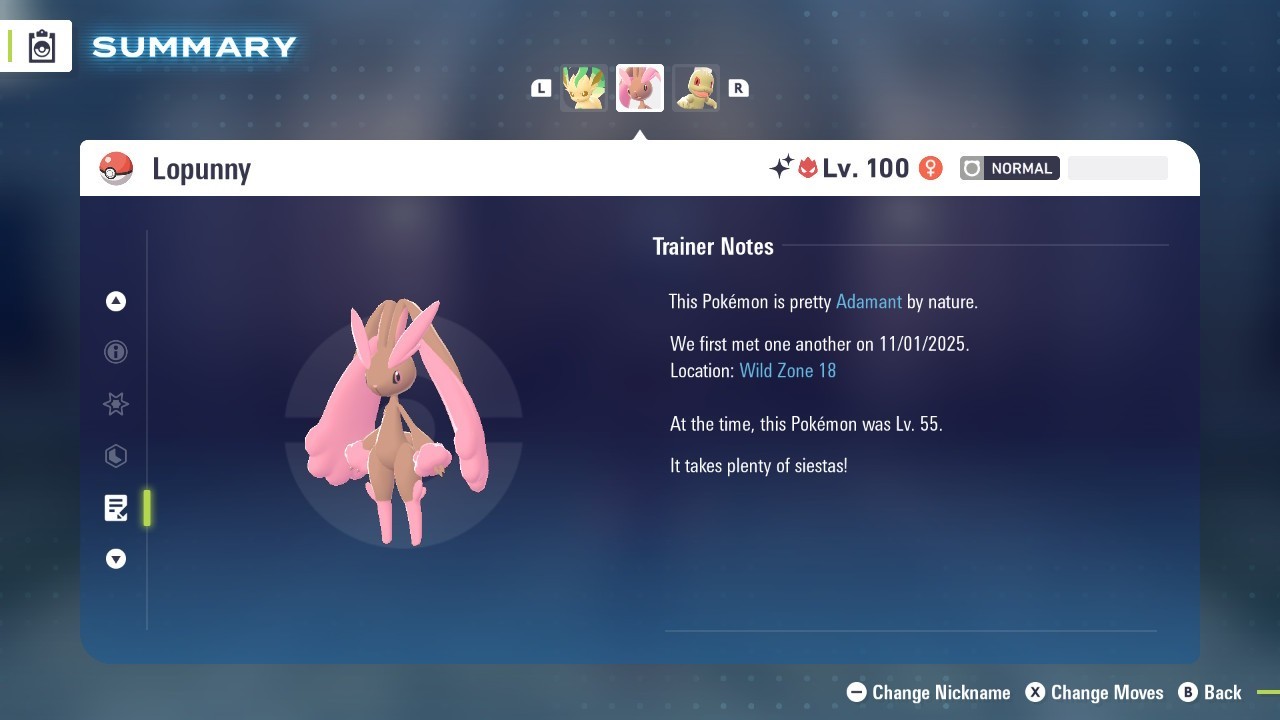 Pokemon Legends ZA ✨ 6IV Shiny Alpha Lopunny ✨Fast 🚀 Masterball Held