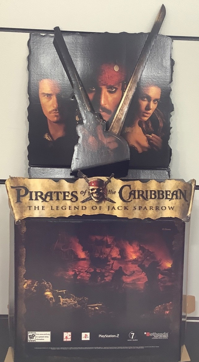Disney 5 Ft pirates of the Caribbean legend of Jack Sparrow game Store Standee