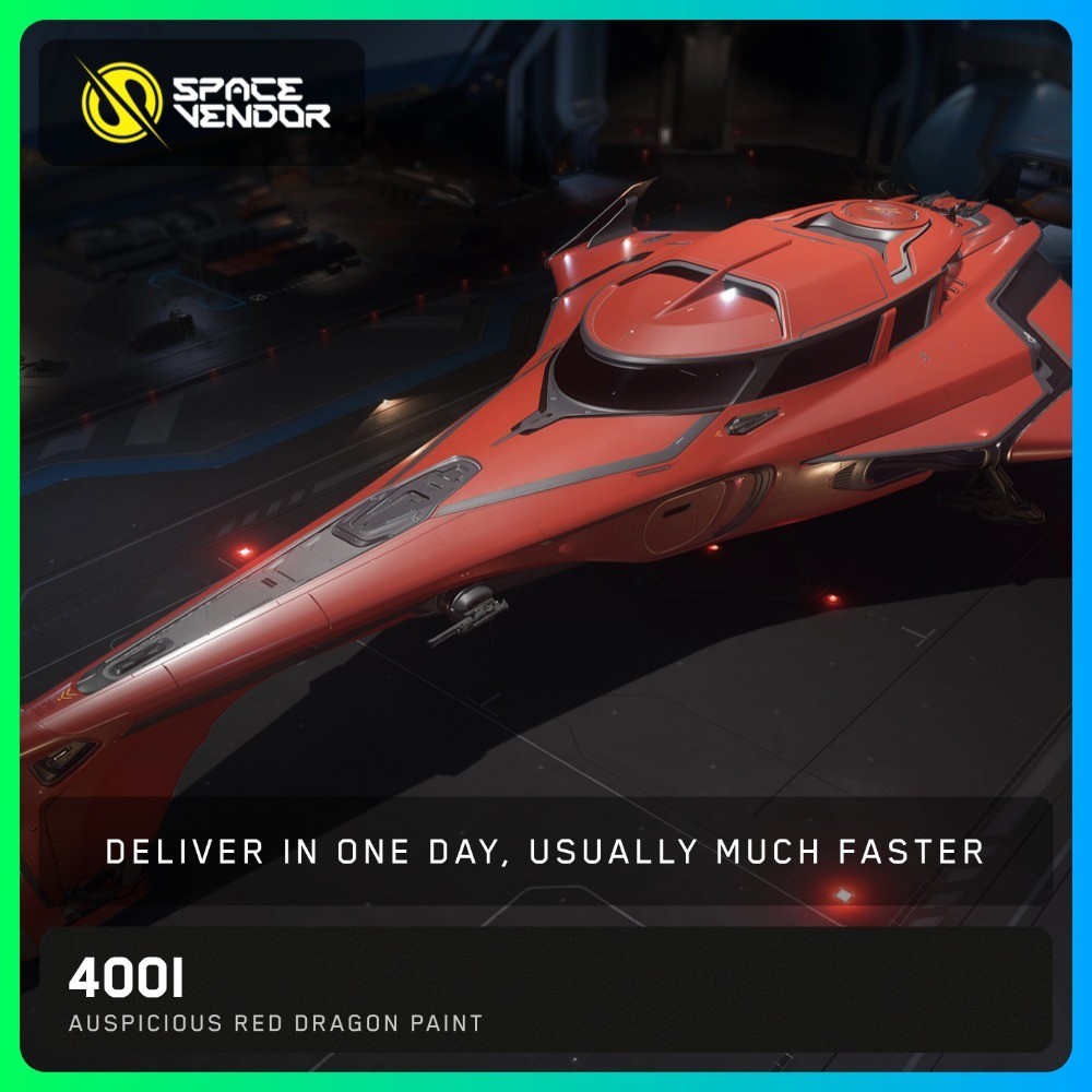 Star Citizen – 400i – Auspicious Red Dragon Paint – Space Vendor