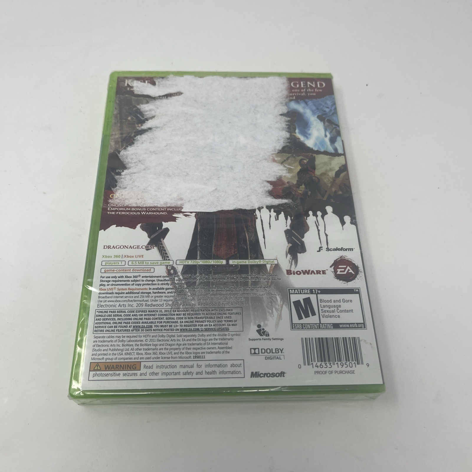 Dragon Age II (Microsoft Xbox 360, 2011). Brand New/Sealed*