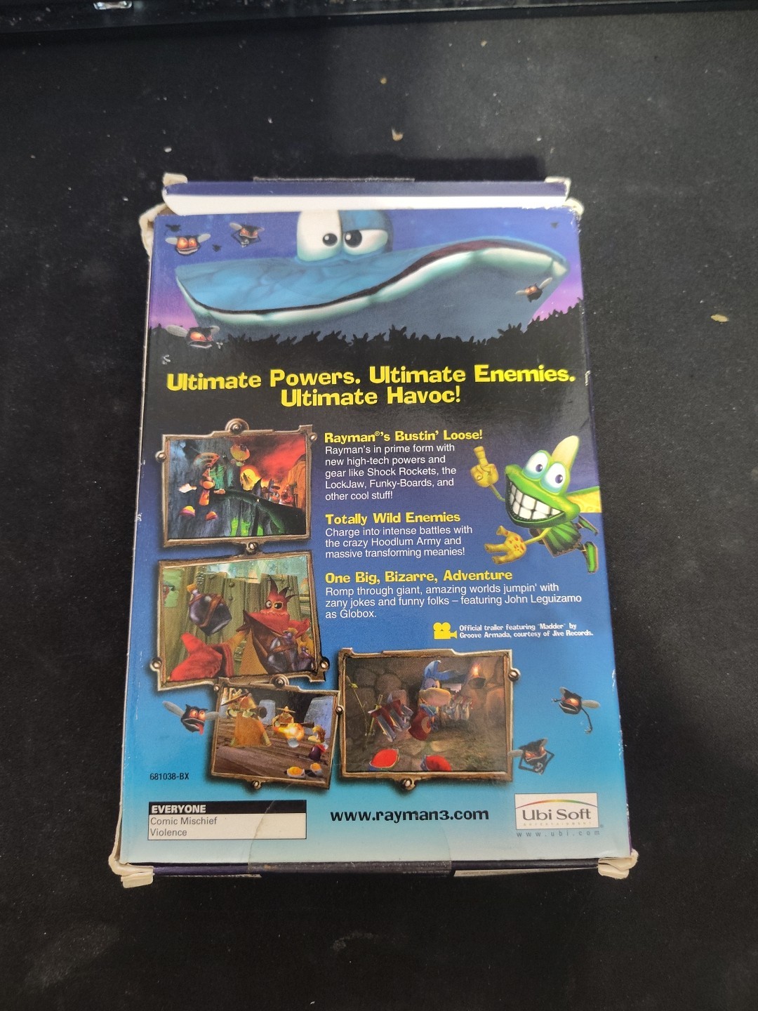 2003 Rayman 3: Hoodlum Havoc PC CD-ROM Computer Video Game Boxed 3 Disc