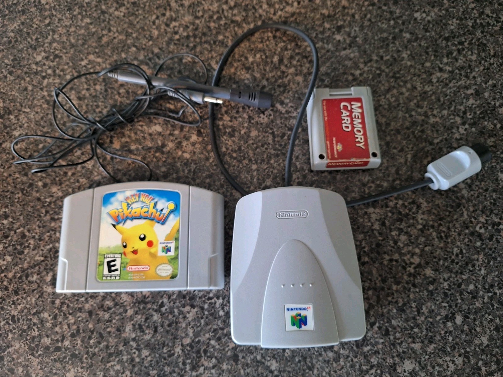 Hey You, Pikachu! (Nintendo 64 N64 1998) with VRU and Microphone And Memory Card
