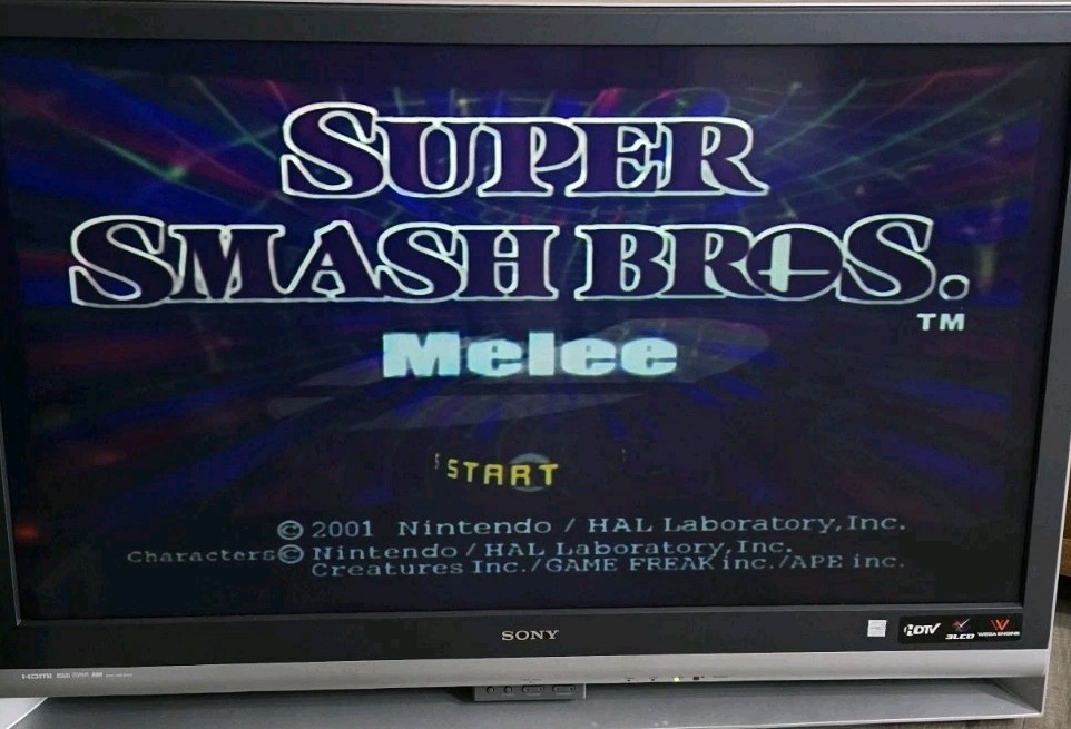 Super Smash Bros Melee Nintendo Platinum Gamecube Bundle CIB Extremely RARE