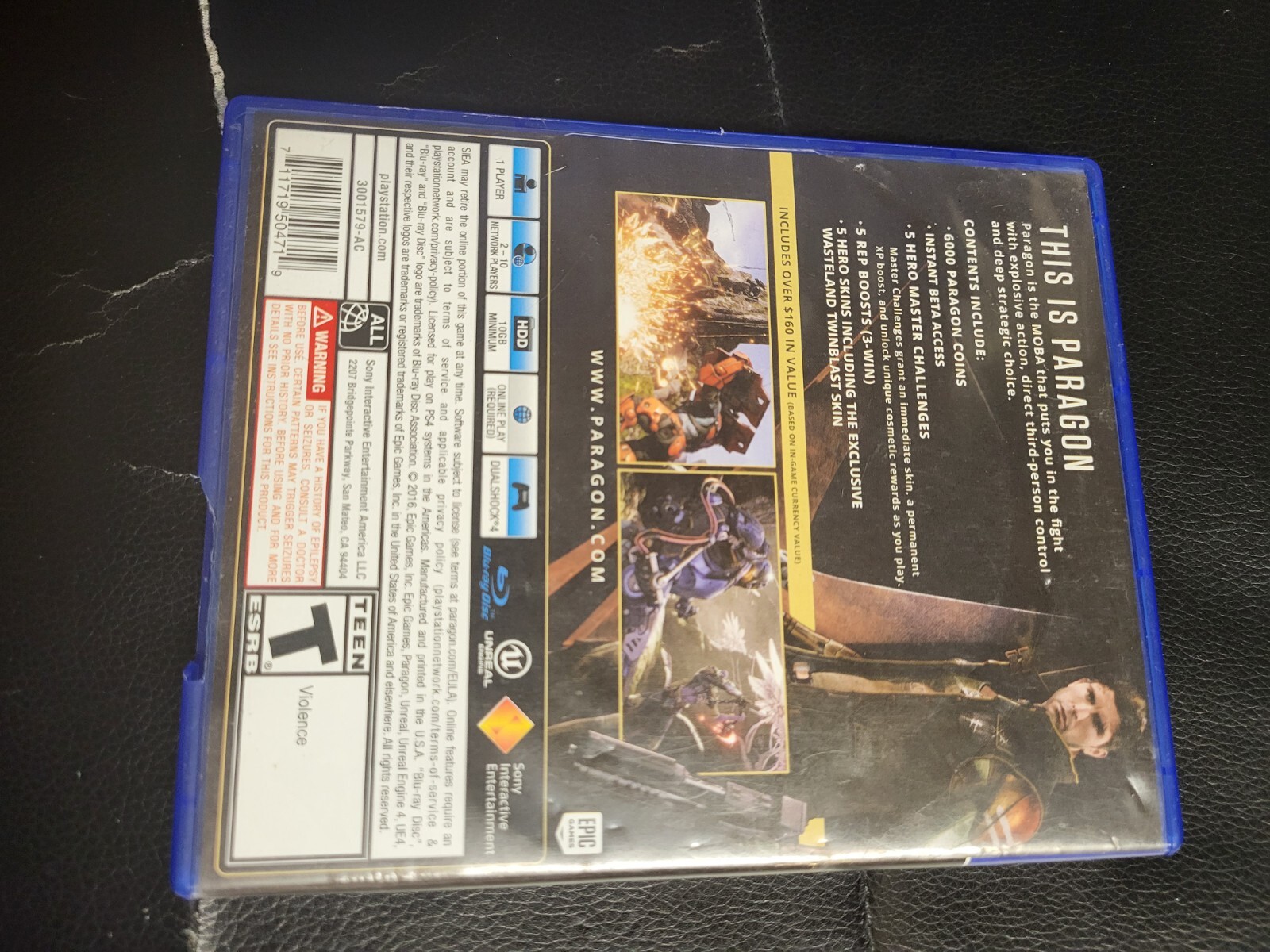 Paragon [Essentials Edition] Sony Playstation 4, NO INSERT