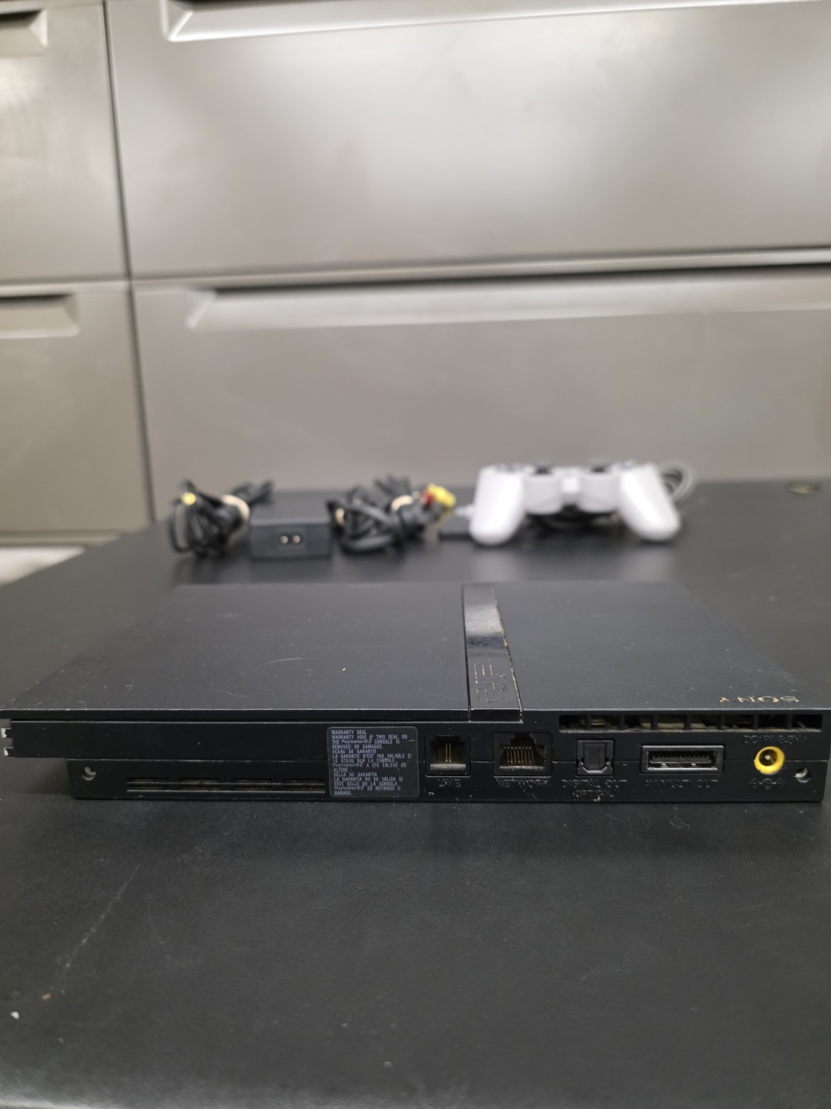 Sony PlayStation 2 PS2 Slim Console, Av Cable, Power Cable, Controller Tested