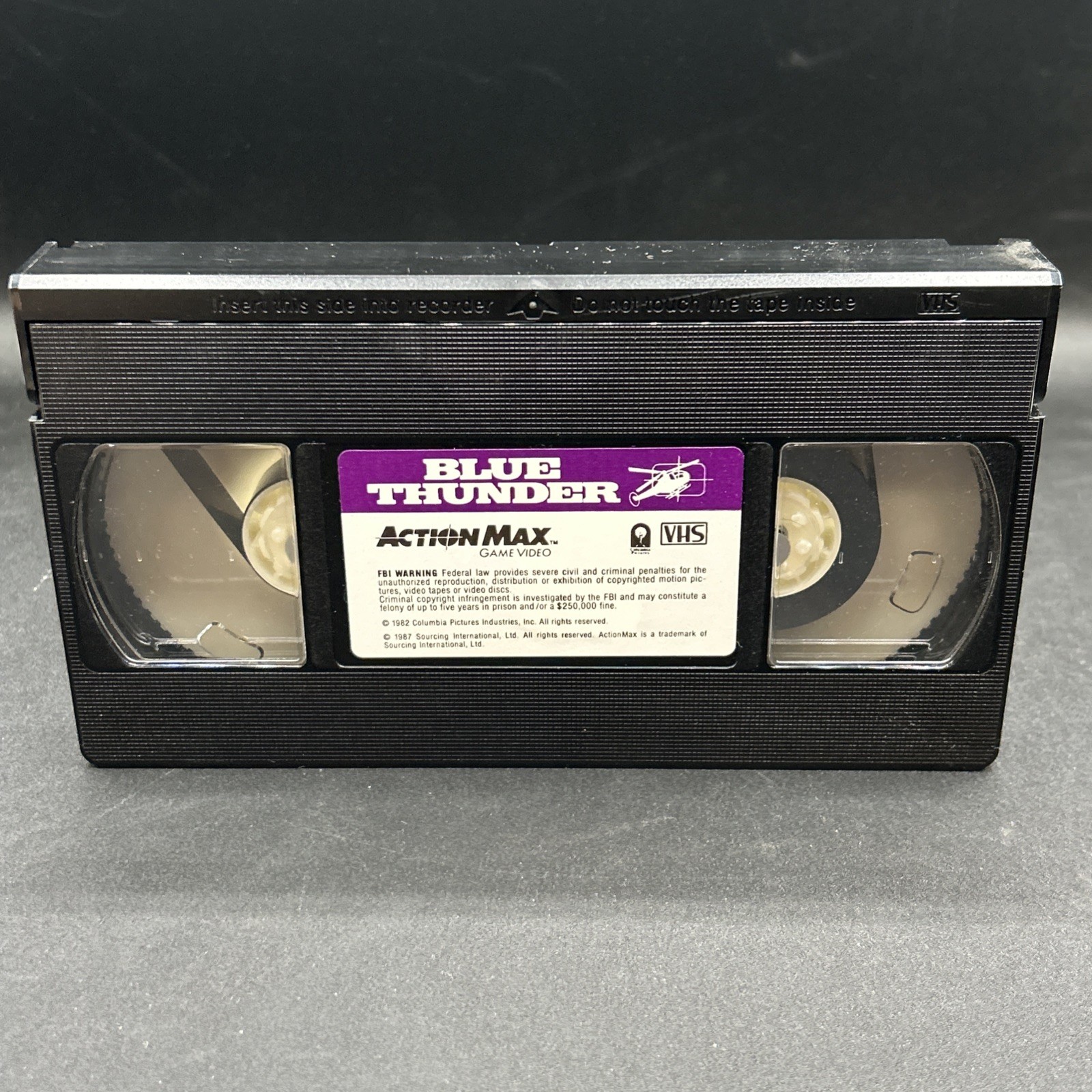 Action Max Blue Thunder VHS Game Video Rare Worlds of Wonder