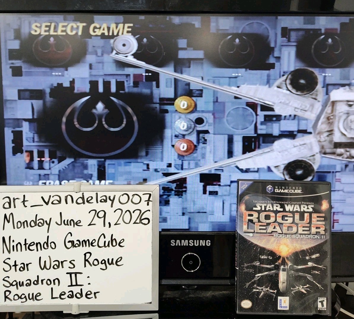 Star Wars Rogue Squadron II: Rogue Leader (Nintendo GameCube, 2001) CIB Tested!
