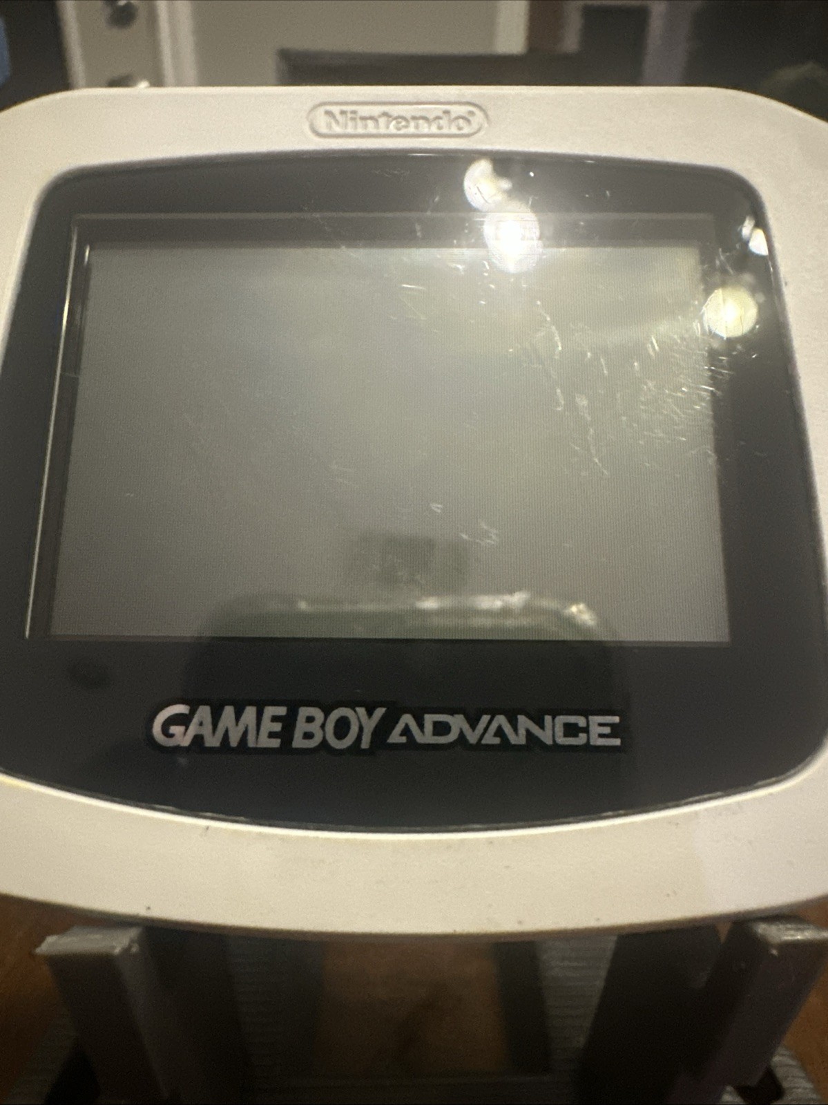 Nintendo Game Boy Advance Arctic White Handheld System Tested *READ DESC*