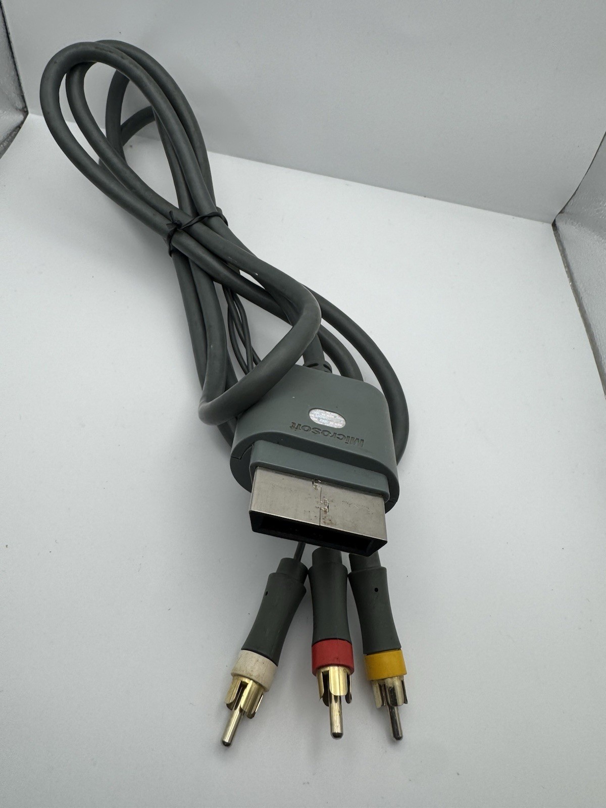 Official Microsoft XBOX 360 COMPONENT HDTV TV AV Cable plus RCA Cable UNTESTED