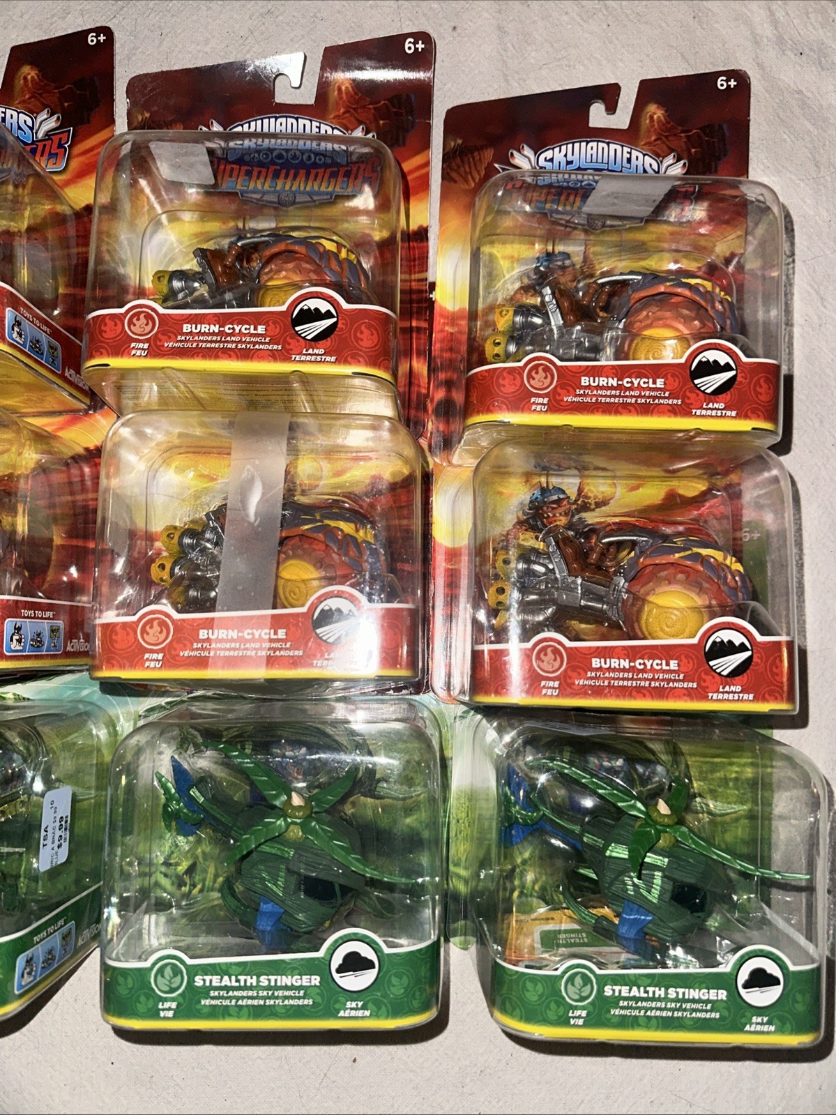 9 Skylanders SuperChargers Vehicles Burn-cycle & Stealth Stinger New
