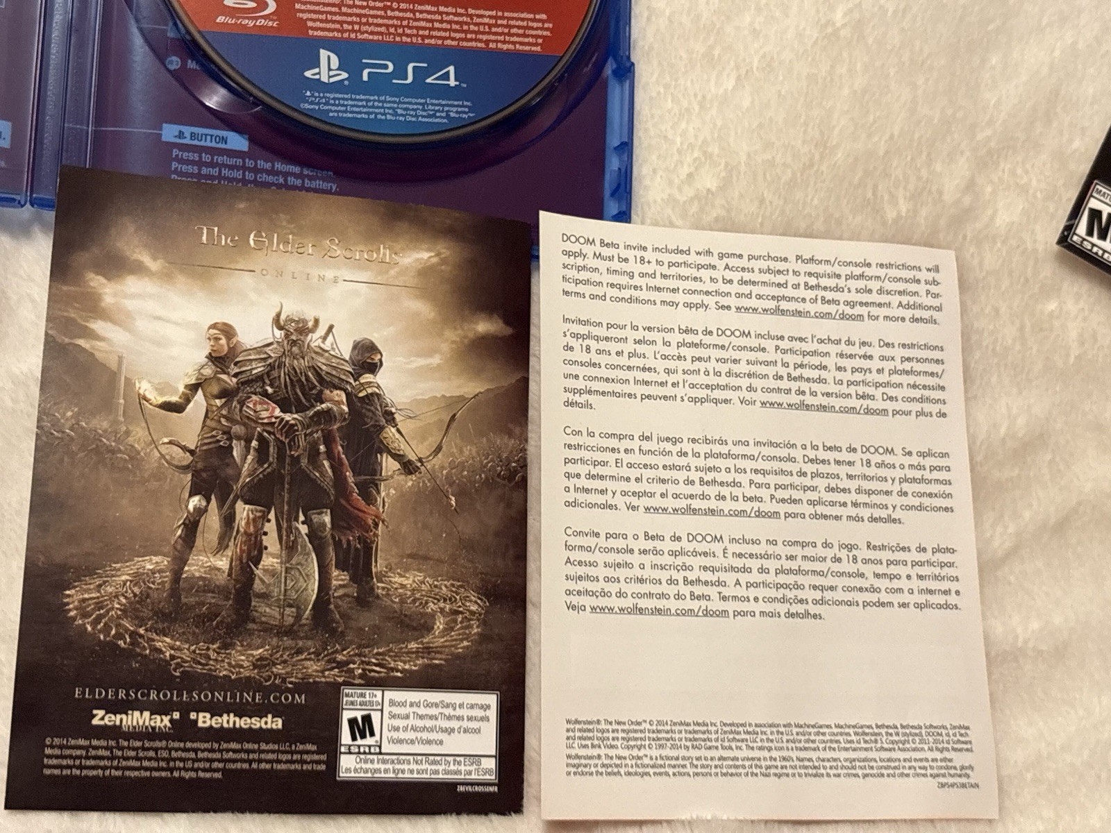 Wolfenstein II: The New Colossus & The New Order PS4 2 Game Bundle Lot CIB