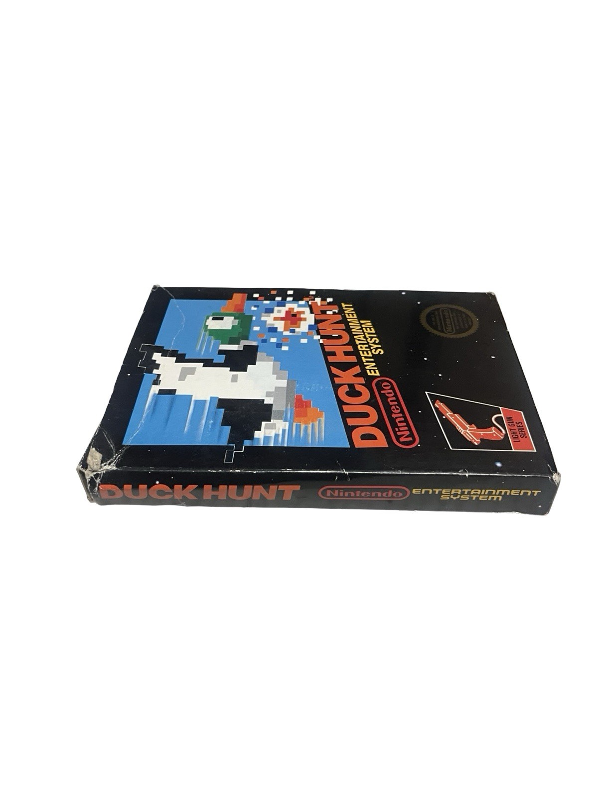 Duck Hunt Nintendo NES, 1985 5-Screw Unpunched Hangtab Complete CIB BLACK BOX