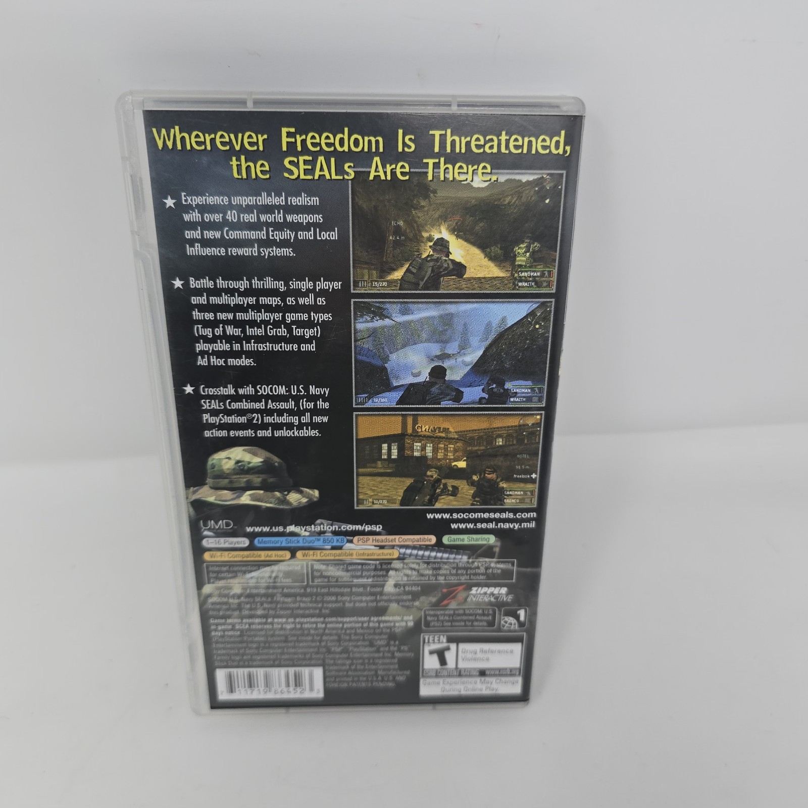 SOCOM: U.S. Navy Seals Fireteam Bravo 2 (Sony PSP) 2006; CIB Complete