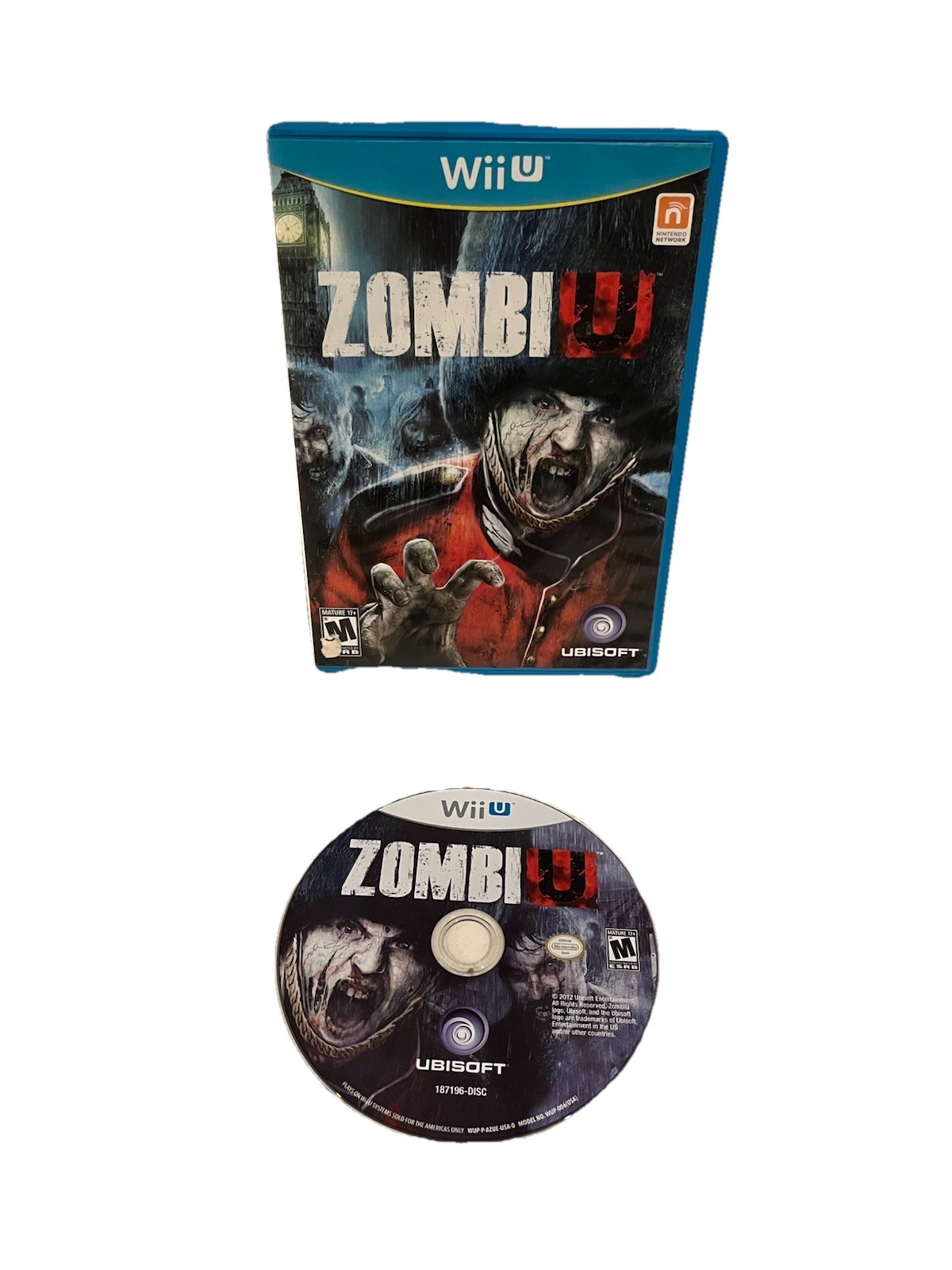 Nintendo Wii U Zombi U Ubisoft with Manual- Tested And Works Great!