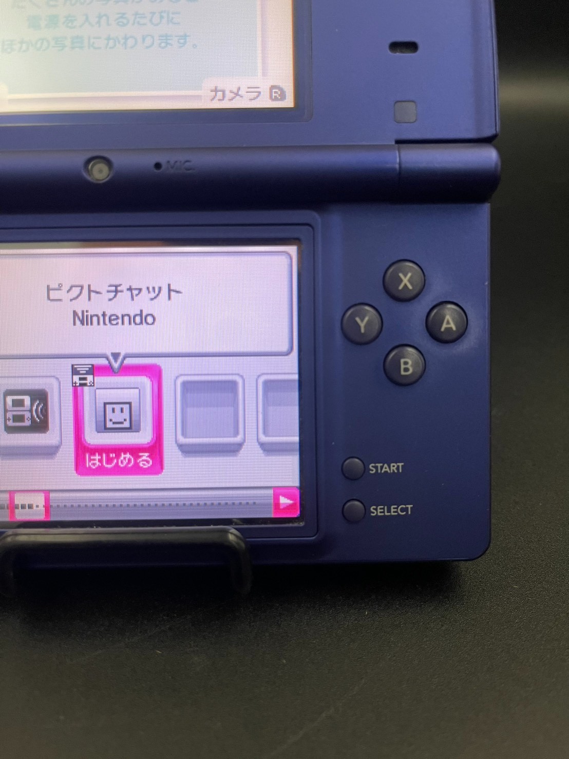 Nintendo DSi Metallic Blue Handheld Console with Charger Case From Japan