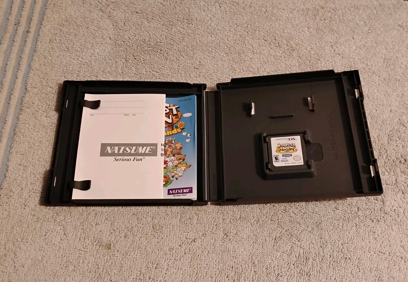 Harvest Moon DS: Sunshine Islands (Nintendo DS, 2009) Complete W/ Reg Card CIB